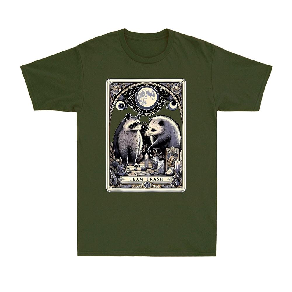 Team Trash Tarot Card Raccoon Opossum Witchcraft Goth Possum Gift Unisexs TShirt