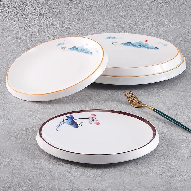 Durable Melamine Round Serving Plate