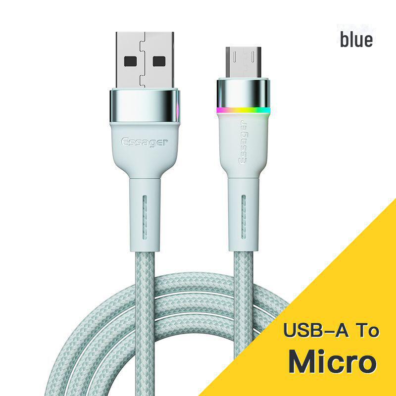 ESSAGER RGB Fast Charging Cable for Huawei, Samsung, Xiaomi.