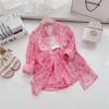 Girls' Sunscreen Jacket & Shorts Set - Lightweight Summer Outfit for Children