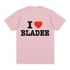 I Love Bladee Drain Gang Print T Shirts Summer Men Women Clothing  Fashion T-Shirt Casual Cozy Cotton Short Sleeve T-shirts Tops