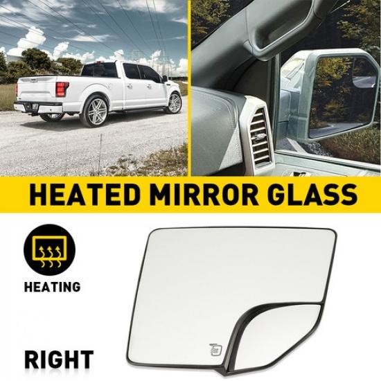 Right Left Side Mirror Glass Heated Replacement For 2015- Ford F150 Pickup