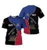 Fashion 2025 Haitian flag pattern T-shirt 3D printing Haiti National Day short sleeve fashion trend crew neck T-shirt American
