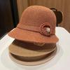 Summer Ladies Hat With Floral Pattern And Sun Protection For Outdoor Travel