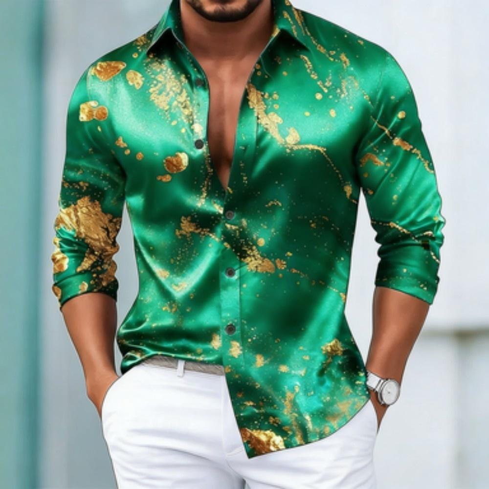 Men's Autumn Casual Fashion Long Sleeved Casual Collar Shirt Suitable t