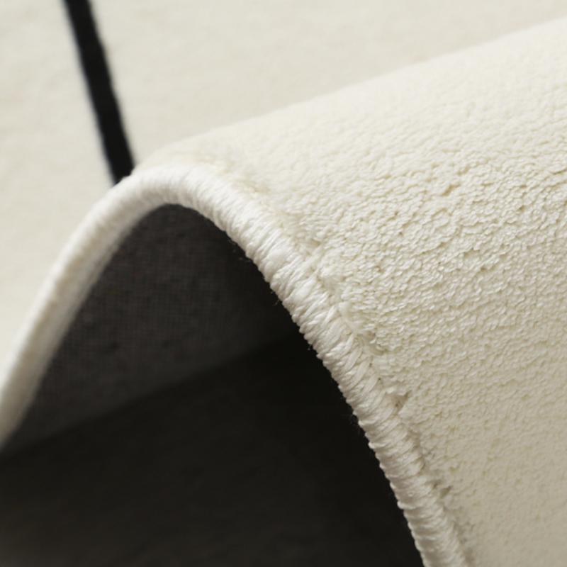 Minimalist Bedroom Decor Black White Carpet Fluffy Soft Carpets for Living Room Home Plush Floor Mat Large Area Lounge Round Rug