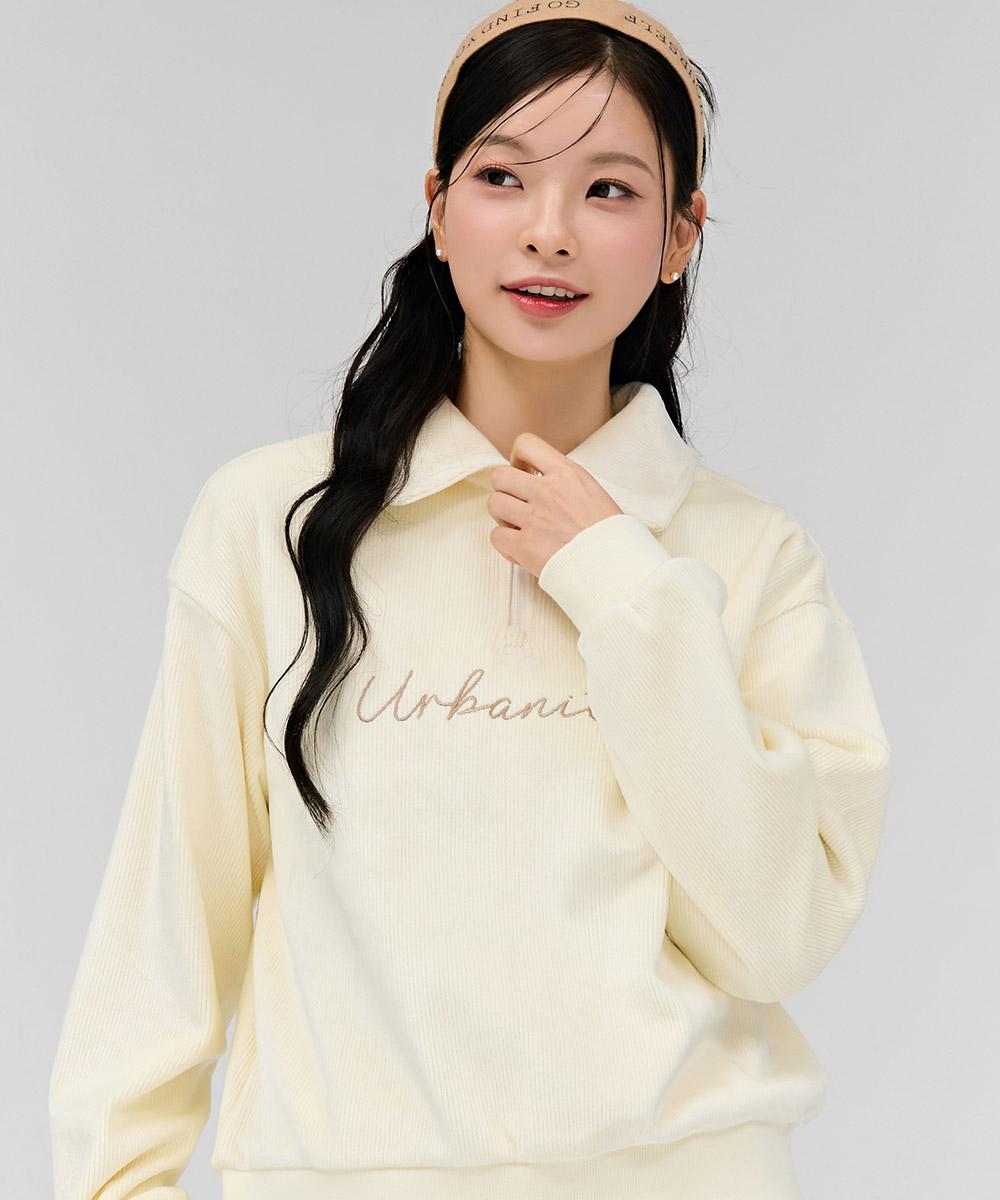 Chase Cult Women S Fleece-Lined Half-Zip Sweatshirt - Ivory Ivory/85