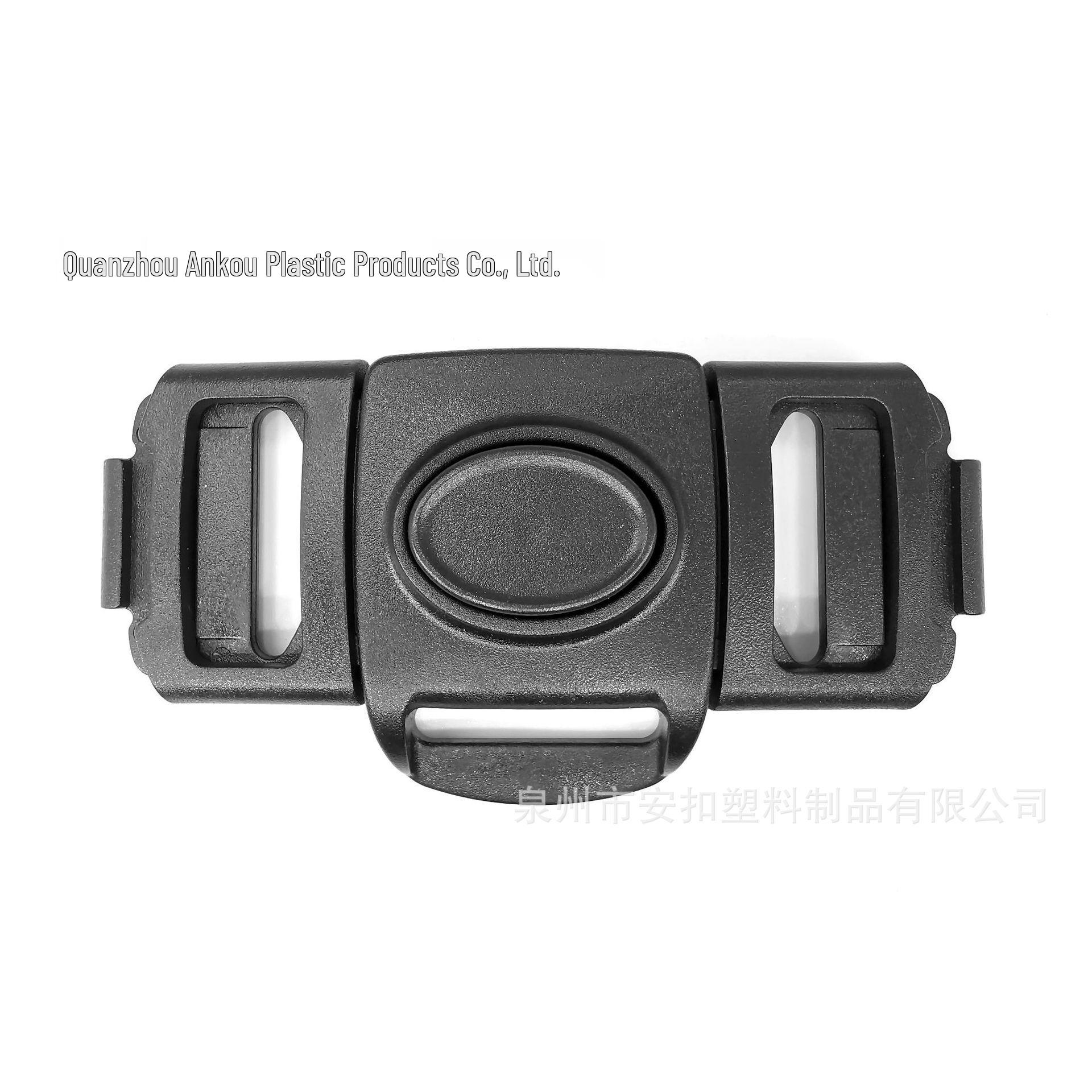 Серо-черная трехточечная пластиковая (POM) детская автомобильная пряжка безопасности чёрный