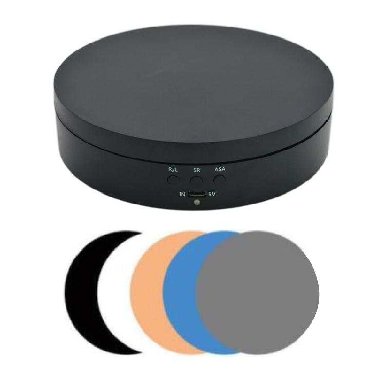 Electric Rotating Display Stand Shop Round Display Turntable 3 Speeds Adjustable чёрный
