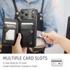 CaseMe-C22 Protective Skins For iPhone  17/17 Air/17 Pro/17 Pro Max , Luxury PU Leather Case Wallet Card Holder Phone Cover for Woman Man