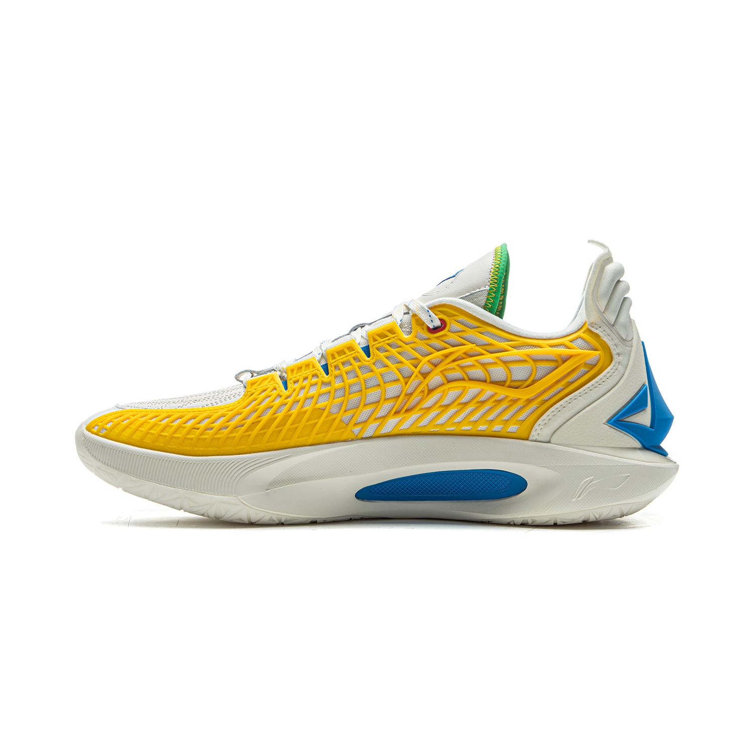 

New LiNing JB3 Coverage Anti Rollover Low Top Basketball Shoes Men s White Blue Red ABAU107-27 41.5