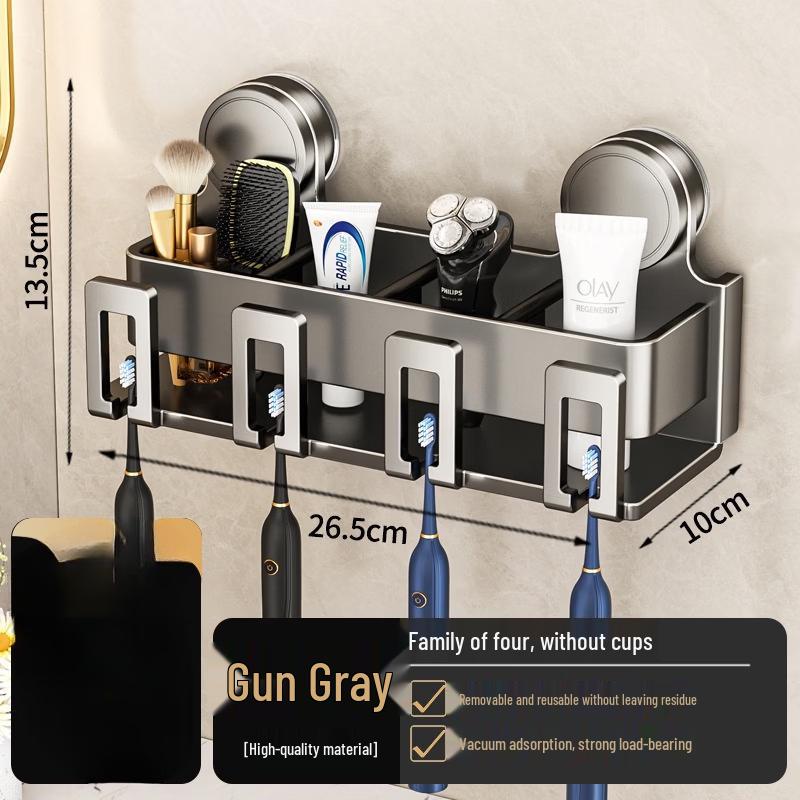 cmaos Suction Cup Wall-Mounted Toothbrush Holder