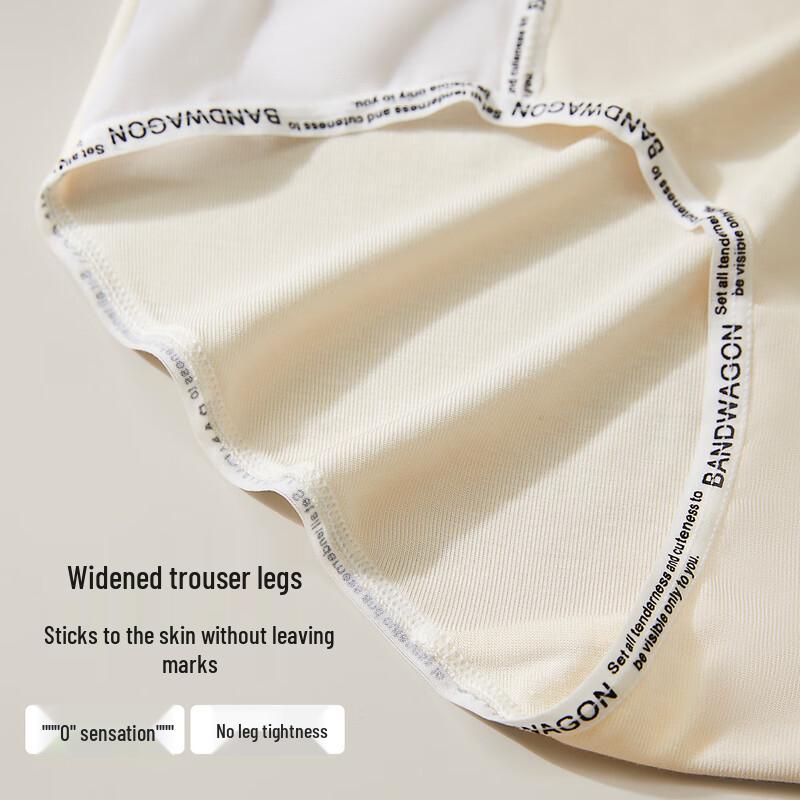 Mao Ren Women's Breathable Mid-Waist Briefs - 3 Pack with Silk Crotch