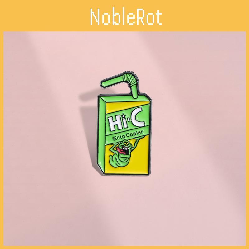 Trendy Winter 2024 Metal Brooch In Quirky Animation Character Juice Shape