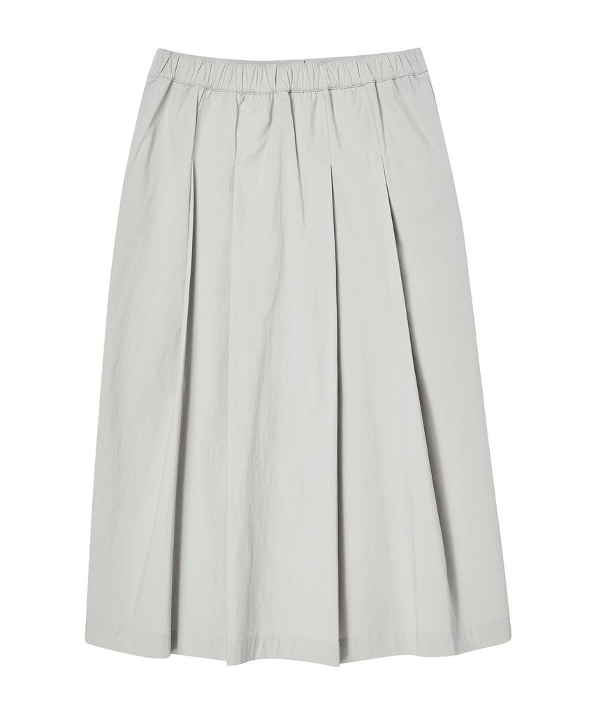 Comoni Nose W Button Pleats Skirt [2 Color]