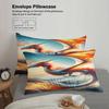 3pcs Dragon Bedding Sets 3D Printed Fantasy Dragon Easy Care Durable Duvet Cover Sets With Pillowcases No Filling