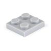 CrossMOC Low Profile Thin Building Blocks - 2x2 Bricks Compatible with Lego 3022 Base Plate