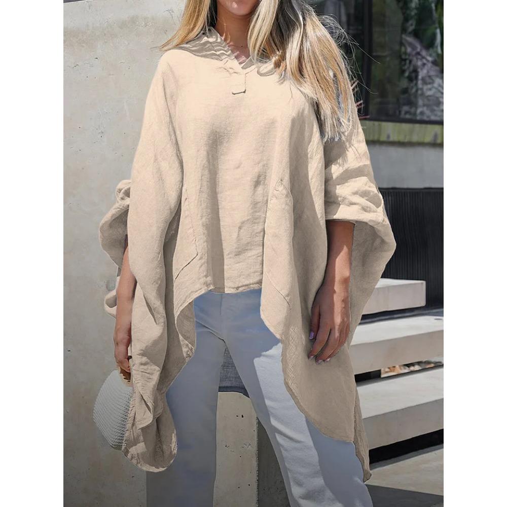 

Женская повседневная и модная футболка-пуловер с круглым вырезом и рукавом средней длины S абрикосовый