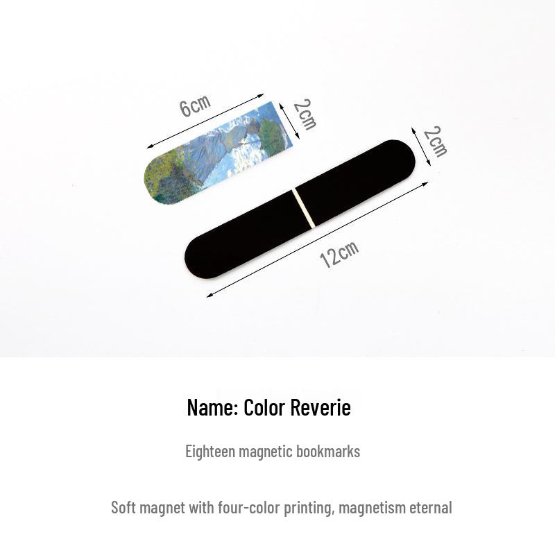 Van Gogh Sternennacht Magnetische Lesezeichen & Kühlschrankmagnete - 18 Stück