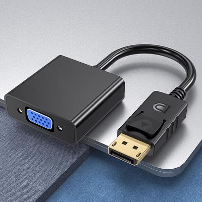 Connecteur convertisseur haute définition DP vers VGA moniteur d'ordinateur ordinateur portable câble adaptateur TV