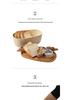 Nordic Bread Box: Large Capacity with Wooden Lid & Cutting Board