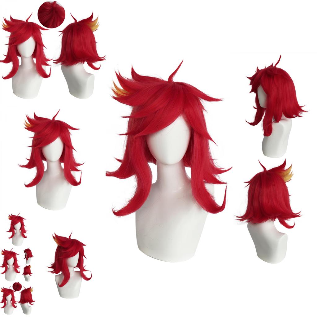 Hazbin Hotel Niffty Cosplay Wig With Layered Topper For Costume Parties And Role Play