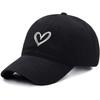 Unisex Soft Cotton Dad Hat Heart Embroidery Baseball Cap For Women Men Adjustable Unisex Casual Sports Caps