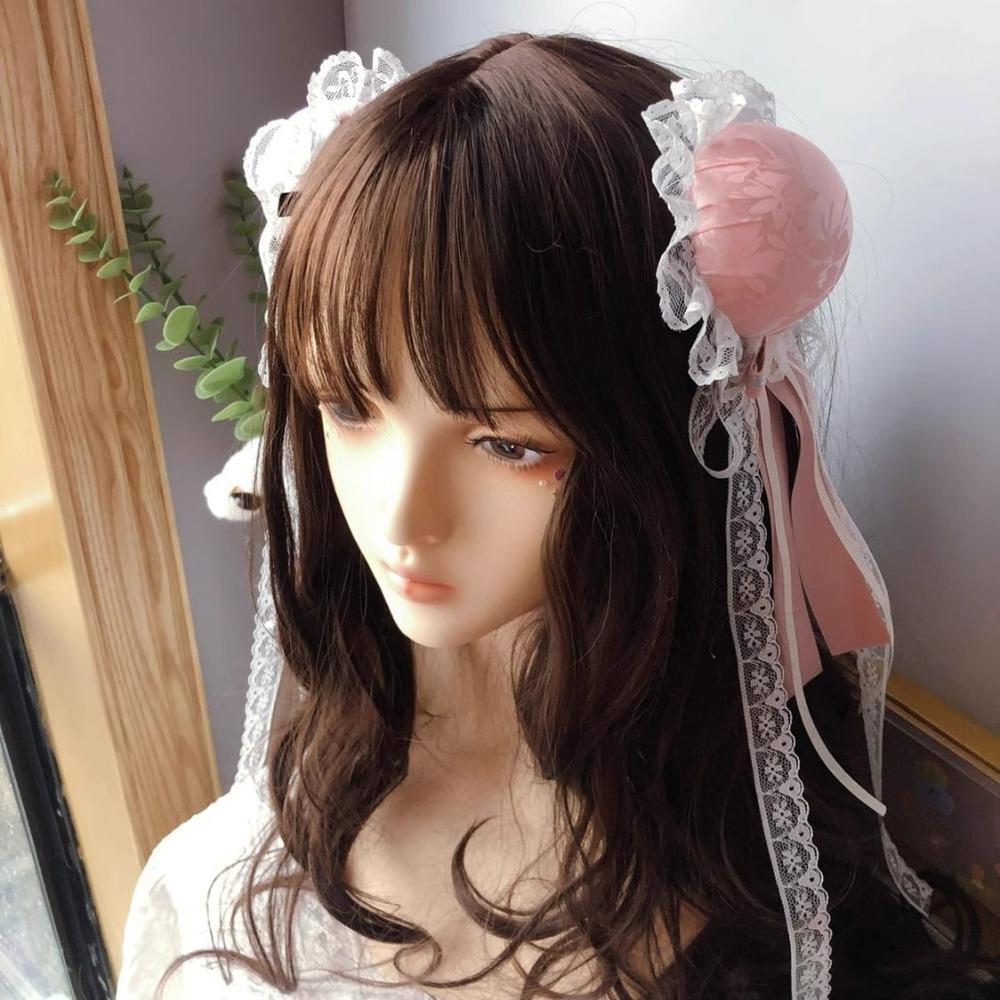 Women's Harajuku Steampunk Headwear Edge Clip Accessories Girls Chinese Style Bun Headpiece Tassel Lolita Y2K Gothic Hairpins