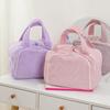 Travel Cosmetic Bag Large Capacity Quilted Makeup Bag Portable Cosmetic Toiletry Organizer with Dry Wet Separation