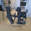 Love Sausage Dog Statue Ornament, 3D Printed Sausage Dog Desktop Decoration Ornament, Sausage Dog and Love Dog Shaped Statues