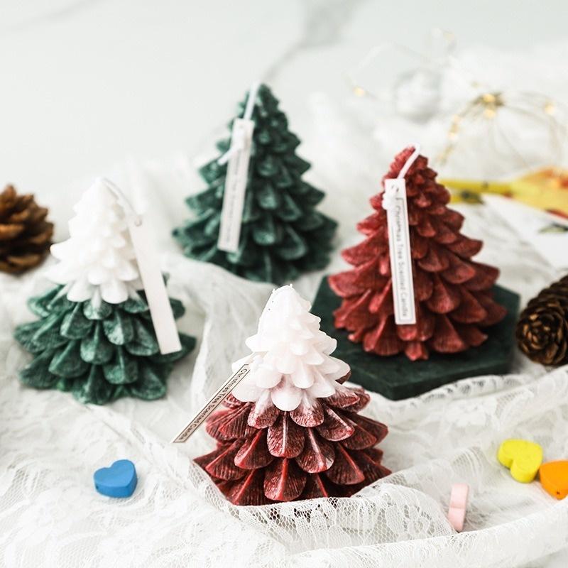 Weihnachtsbaum Aromatherapie Kerze Eisblume Kerze Handwerk Kerze Atmosphäre Layout