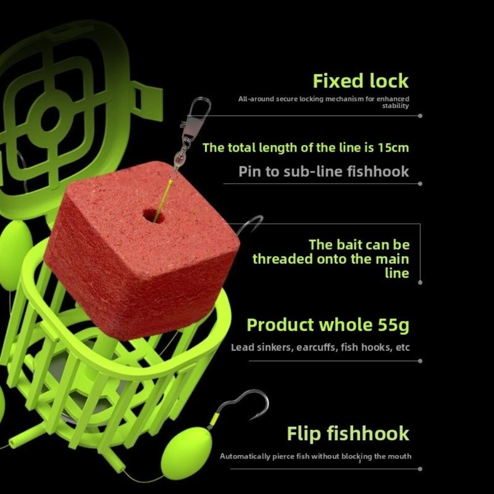 Four Strong Hooks Fishing Hooks Carbon Steel Sea Box Hook Carp Square Square Tackle Carp Fishing