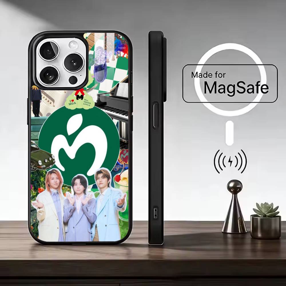 M-Mrs. GREEN APPL MGA Phone Case For iPhone17,16,15,14,13,12,11 Plus,Pro Max, New Magnetic Wireless Charging