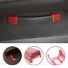 4x Car Roof Grab Handle Decor Cover For Dodge Challenger 2010+ Red Carbon Fiber