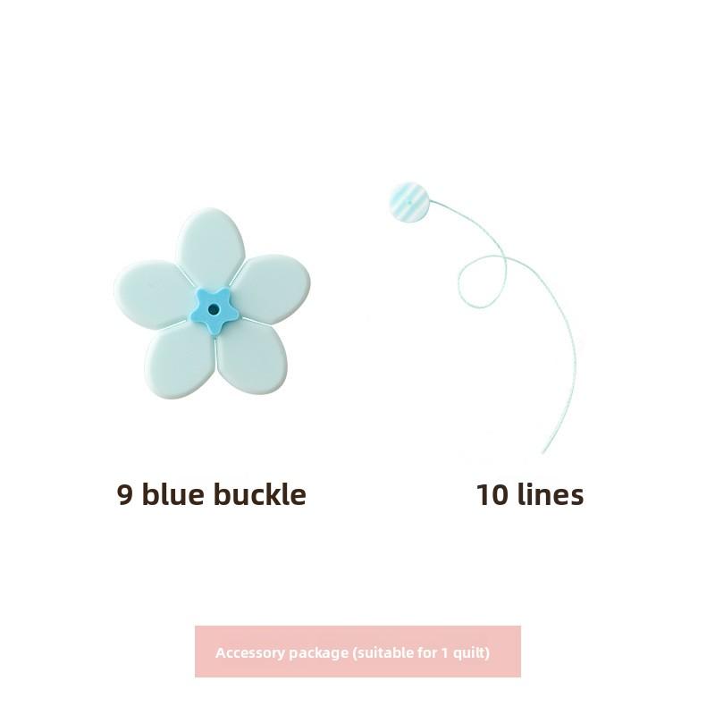 

Держатель для одеяла Невидимый гвоздь Безопасная игла Без игл Простыня Противоскользящий Фиксирующий зажим для пододеяльника Accessory package синий