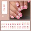 Quadratische Nagelspitzen Blume Falsche Nägel Aufkleben Auf Nagel Aufkleben Nagel Press-On-Nagel Künstliche Falschnägel für Damen und Mädchen