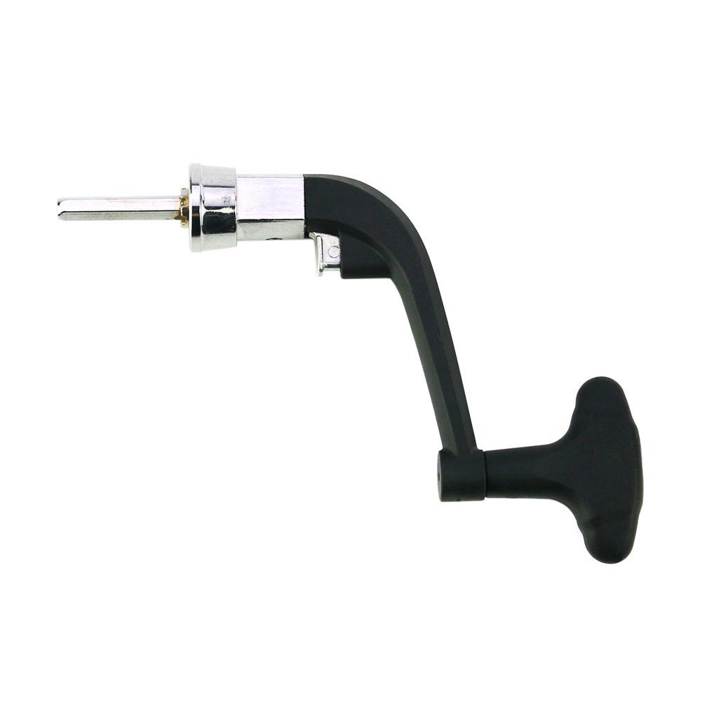 Metal Spinning Reel Handle Replace Folding Rocker Arm Crank Handle (Random Color)