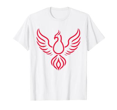 Humor Fênix Animais Simples Pássaro de Fogo Fênix Camiseta