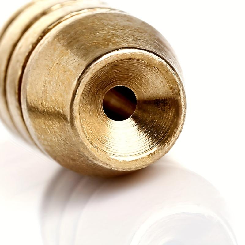 1set/25pcs Bullet Copper Set, Texas Fishing Set Accessory Combination Lua Accessories Pure Copper Counterweight, 5 Sizes Fishing Gear Supplies