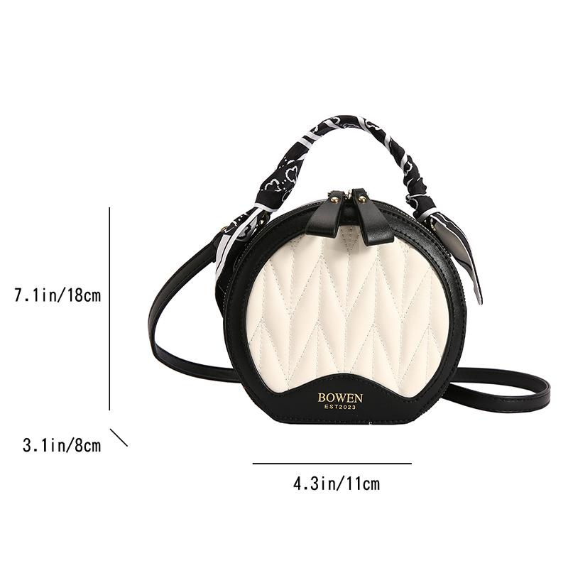 Französische Nischen-High-End-Handtasche für Damen, neue Herbst-/Wintermode, vielseitige kleine runde Tasche, beliebte Umhängetasche