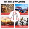 Lifting Chain Sling Lifts 17600 pounds Heavy Duty With 4 Legs Grade Hooks and Adjuster G80 Alloy Steel for Garage Lifting Forkli