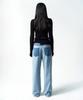 INSILENCE WOMEN Reverse Straight Denim Blue