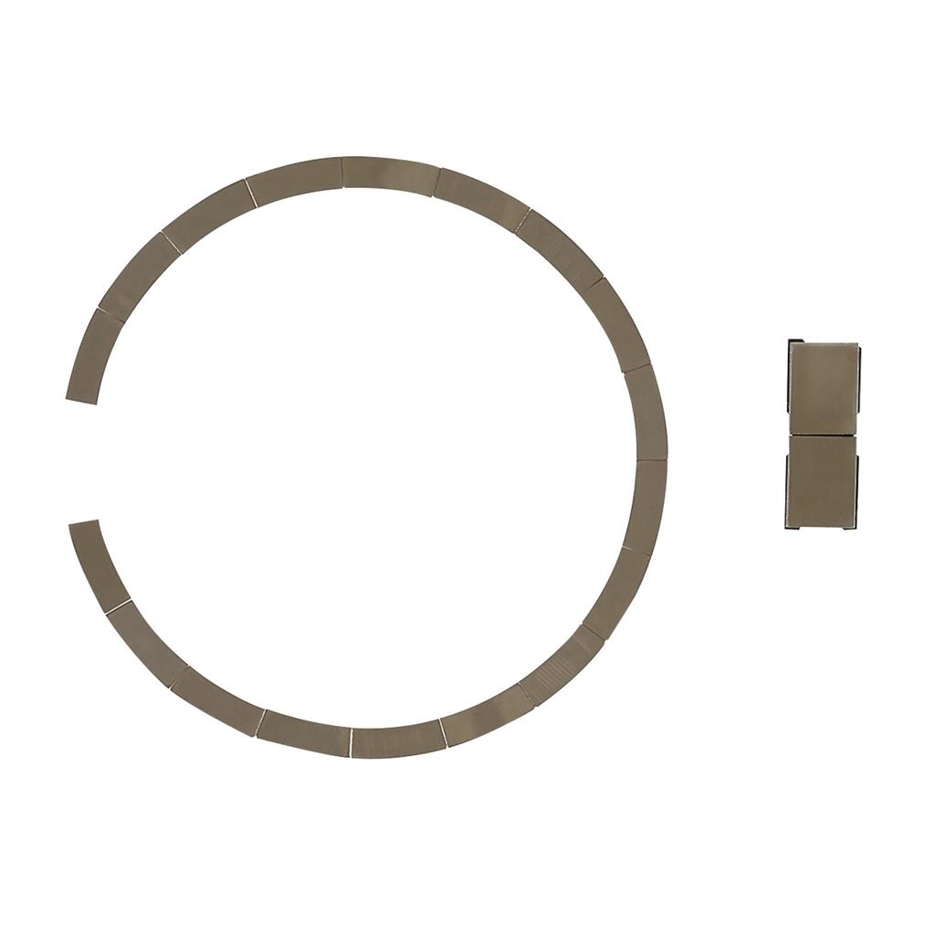 2Pcs/Set For iPhone 12/12 Pro/12 Pro Max 6.7 Inch Magnetic Ring Sticker Cell Phone Accessories Replacement Parts (Without Logo)