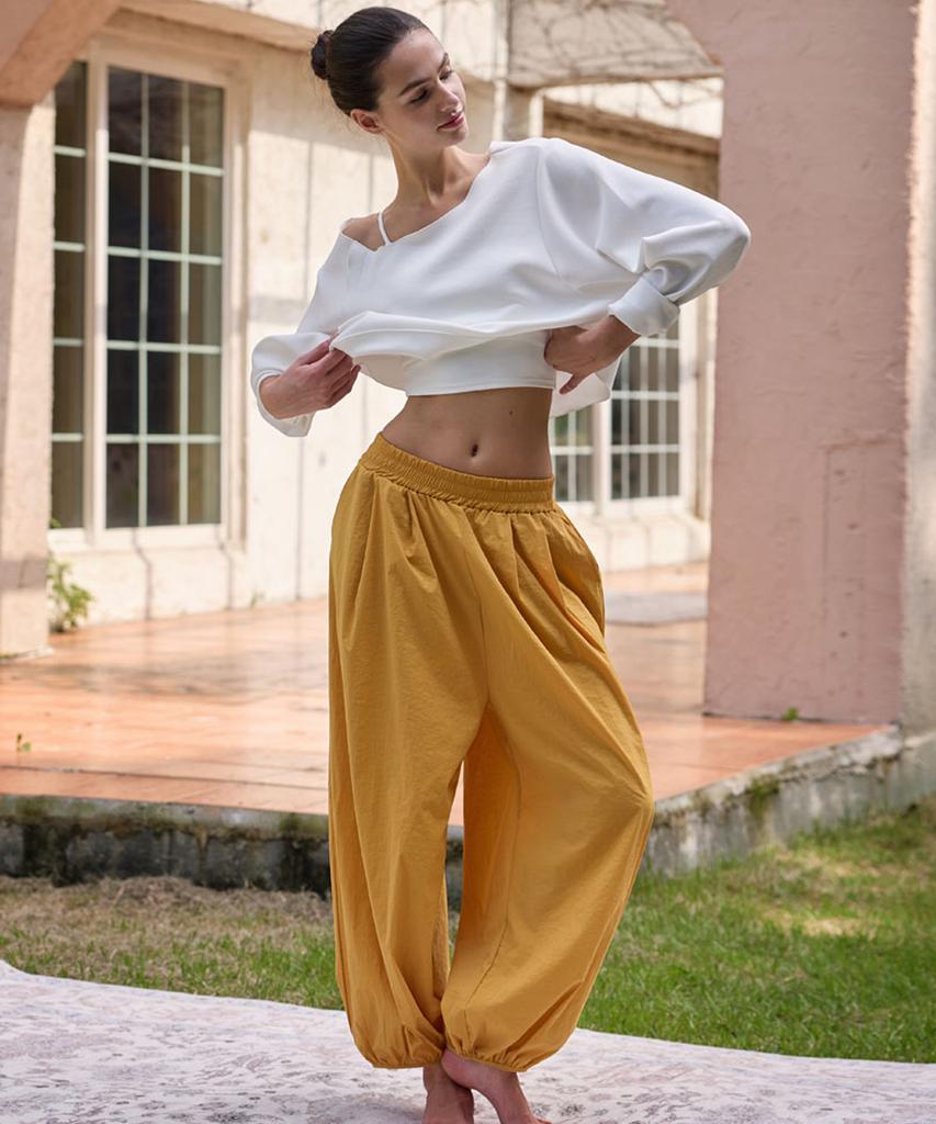 DEVIWEAR El Wide Jogger Pants Devi-B0109-Mustard