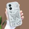 Cute Cartoon Pattern Cream Texture Casing Wavy Edge Soft Silicone Cover Phone Case for Vivo