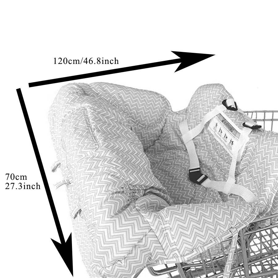 

Идеальный набор чехлов для сиденья детской коляски - Портативный толкатель на высоком каблуке 2-в-1, Моющийся мешок для мусора и Чехол для безопасного сиденья, Рождество, Хэллоуин серый
