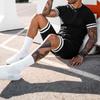 2023 Men's Summer Spliced Short-Sleeve Sports Casual Suit