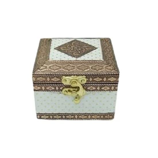 Handgefertigte Schmuckschatulle, Schmuckschatulle aus Holz, Schmuckschatulle für Hochzeiten, Gold,