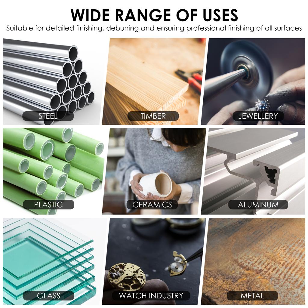 90Pcs Nylon Sanding Discs Set 2inch Quick Change Die Grinder Sanding Wheel with 1/4inch Holder Fine Medium Coarse Wear-Resistant