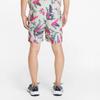 Puma X Duvin Collaboration Plant Floral Print Lace-Up Straight Leg Shorts Men shorts White 534085-01